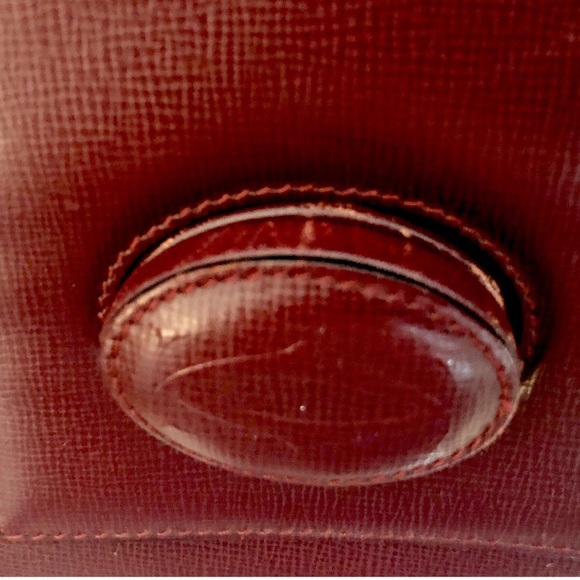 Must De Cartier Turn Lock Shoulder Leather Bag Gold Hardware W / COA Multi-HP - Picture 13 of 15